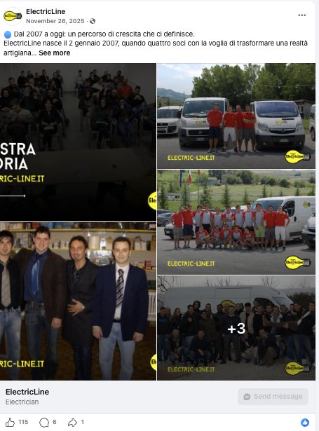 Post La nostra storia di Electric Line